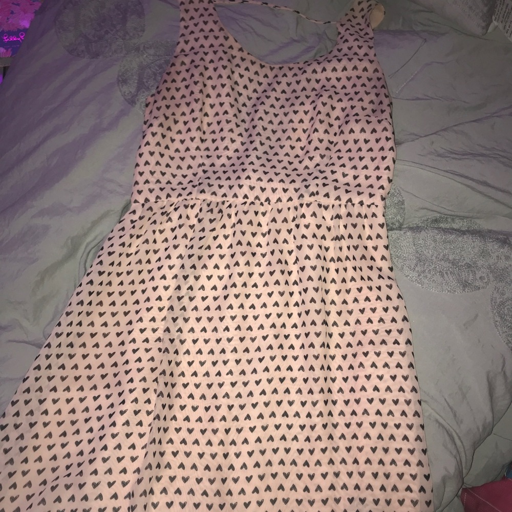 Sweet heart a-line dress with low cut back